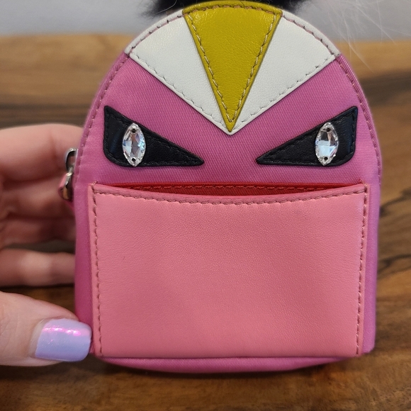 Fendi Monster Pink Backpack Bag Charm - Picture 2 of 13